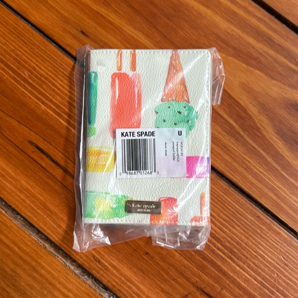 Kate Spade • Limited Edition Ice Cream Popsicle Passport Holder NWT